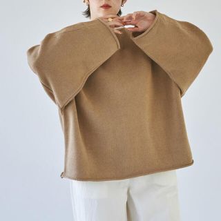 トゥデイフル(TODAYFUL)の★新品未使用★TODAYFUL Boatneck Over Knit ベージュ(ニット/セーター)