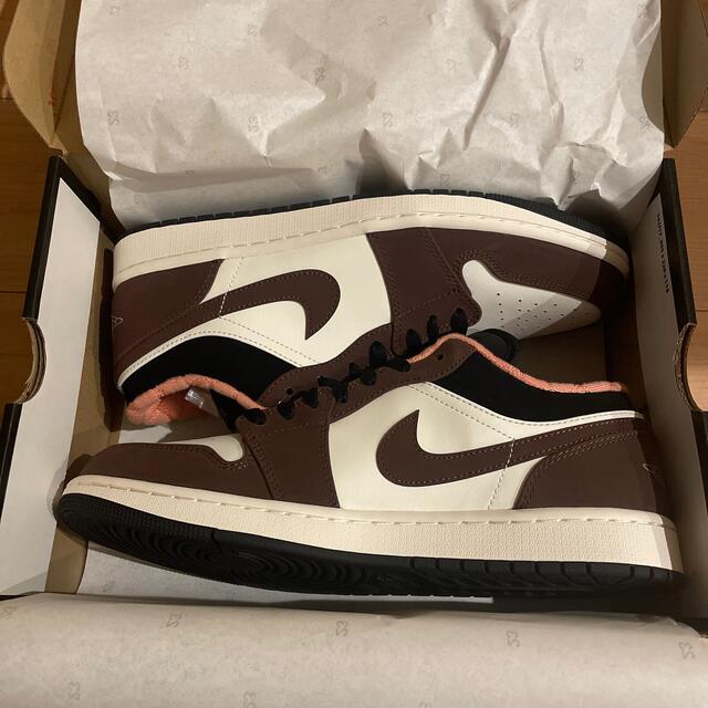 nike air jordan1 low mocha brown