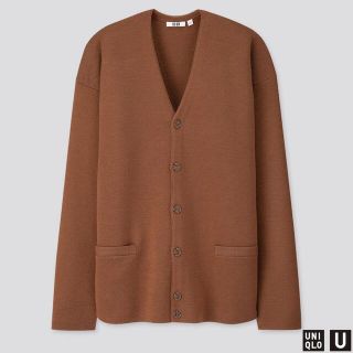 ユニクロ(UNIQLO)のユニクロU ミラノリブVネックカーディガン(カーディガン)