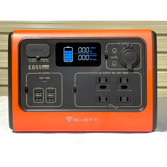 BLUETTI ポータブル電源 EB55 小型タイプ　オレンジ色