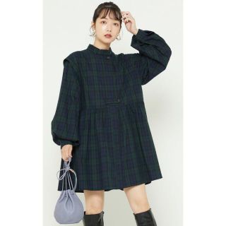 フリークスストア(FREAK'S STORE)のFREAK'S STORE バルーンスリーブフレアミニワンピース(ミニワンピース)