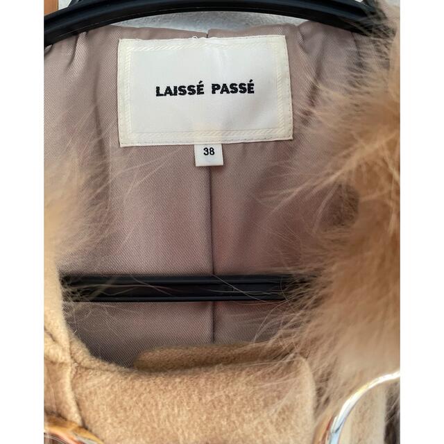 LAISSE PASSE(レッセパッセ)のレッセパッセ　ビットダッフルコート　サイズ38 レディースのジャケット/アウター(ダッフルコート)の商品写真