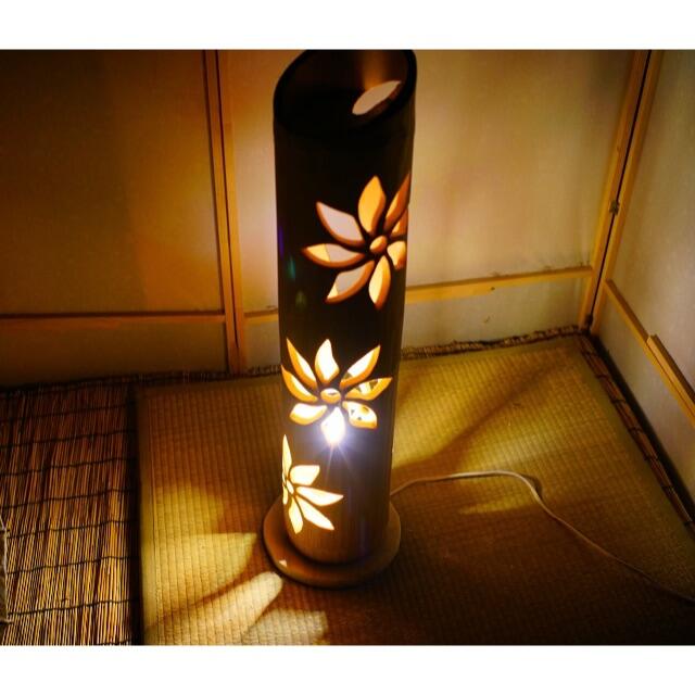 竹灯り・竹あかり・竹灯籠・竹灯篭・竹ランプ ~~ 大型・癒しの灯り★花灯り★~~ 竹灯り・竹あかり・竹灯籠・竹灯篭・竹ランプ ~~ 大型・癒しの灯り★花灯り★~~