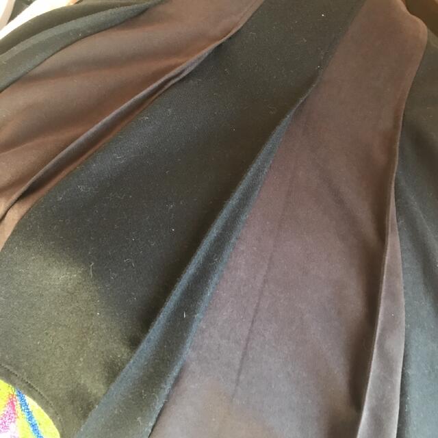 ハーモニカ 秋冬　ウール　アシンメトリー　マーメイド　ロングスカート 黒 レディースのスカート(ロングスカート)の商品写真