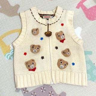 ミキハウス(mikihouse)のうさこちゃん様専用　ミキハウス　プチ立体モチーフベスト(ニット/セーター)