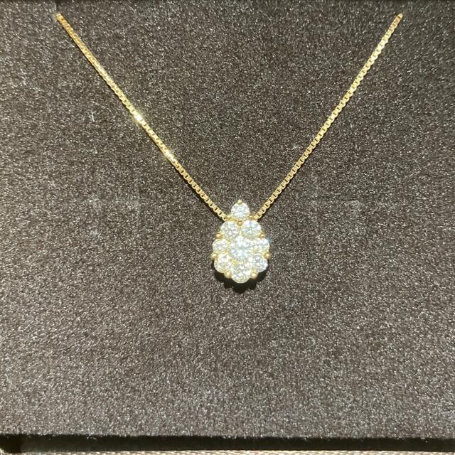 ダイヤモンド0.5ct 18KYGネックレス86000円