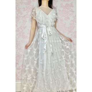 ガニーサックス(GUNNE SAX)のボーホーシックな70年代のレースワンピース💐(ロングワンピース/マキシワンピース)