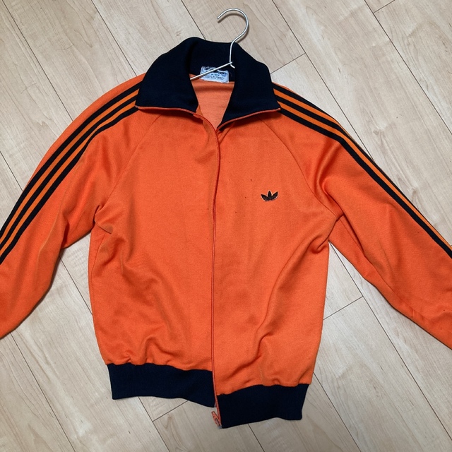 80s adidas オリジナルス トラックジャケット オレンジ〇10-129m