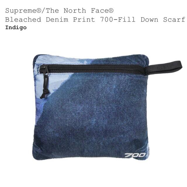 Supreme The North Face Scarf Indigo