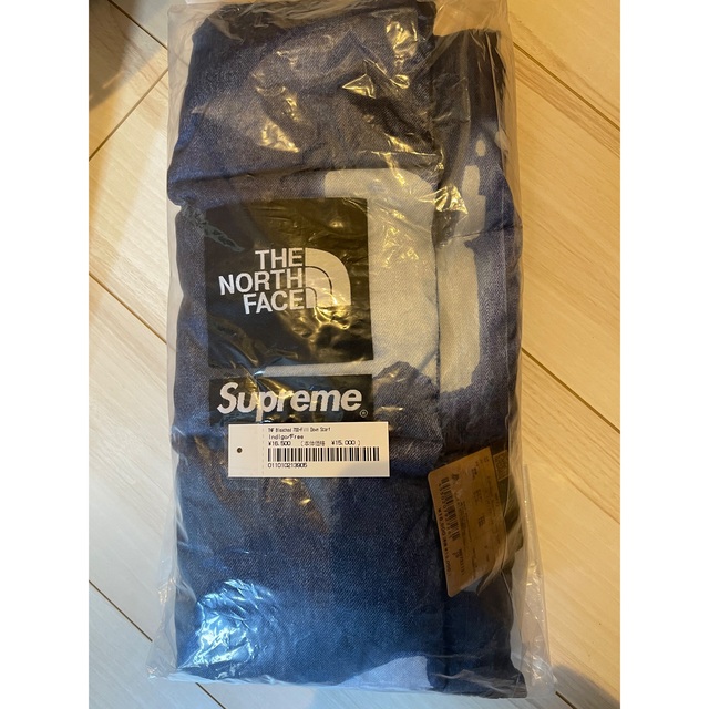 supreme The North Face down scarf indigo 2