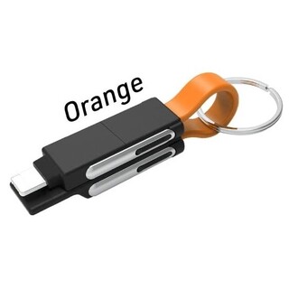 マルチ USB充電ケーブル ライトニングケーブル Type-C/OR(その他)