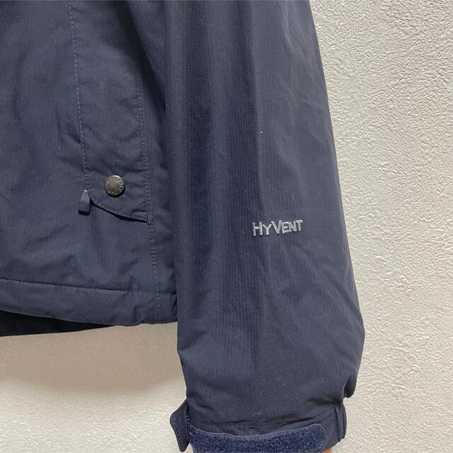 THE NORTH FACE(ザノースフェイス)の美品 ノースフェイス 紺色 マウンテンパーカー レディースXL HYVENT レディースのジャケット/アウター(ナイロンジャケット)の商品写真