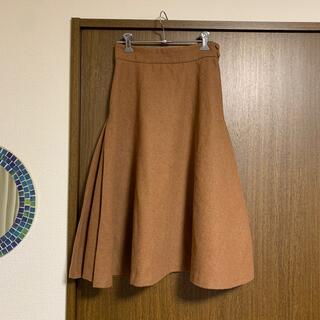 ナチュラルビューティーベーシック(NATURAL BEAUTY BASIC)のサイドプリーツフレアスカート(ひざ丈スカート)