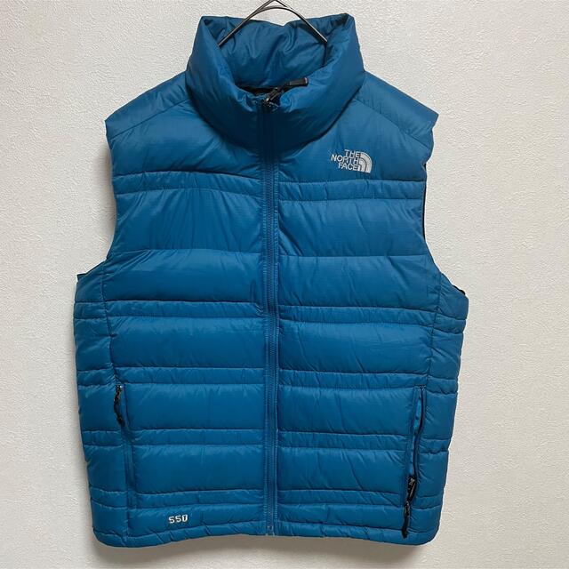 THE NORTH FACE(ザノースフェイス)の美品 ノースフェイス 550フィル ダウンベスト ブルー メンズのジャケット/アウター(ダウンジャケット)の商品写真