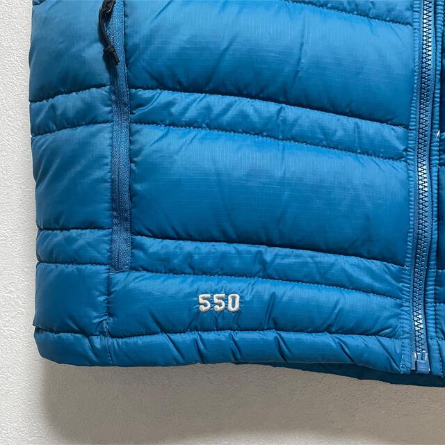 THE NORTH FACE(ザノースフェイス)の美品 ノースフェイス 550フィル ダウンベスト ブルー メンズのジャケット/アウター(ダウンジャケット)の商品写真