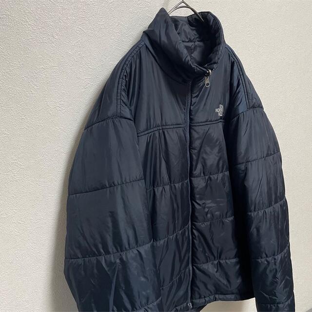 THE NORTH FACE(ザノースフェイス)の美品 ノースフェイス ネイビー 中綿ジャケット メンズL メンズのジャケット/アウター(ブルゾン)の商品写真