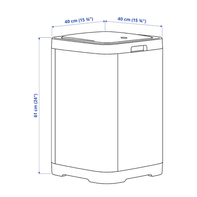 IKEA(イケア)の【値下げしました】【新品未使用】IKEA ゴミ箱 インテリア/住まい/日用品のインテリア小物(ごみ箱)の商品写真