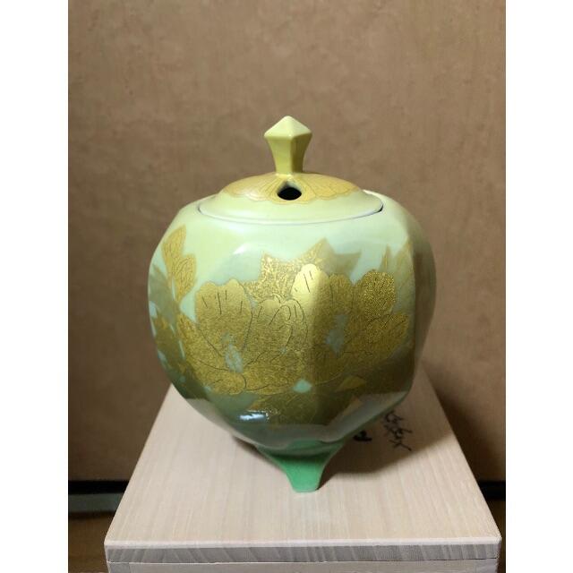 ディズニーコレクション 吉田美統 切箔釉裏金彩香炉 共箱付