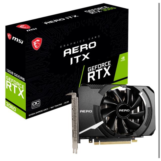 RTX 3060 AERO ITX 12G OC MSI PCI 新品スマホ/家電/カメラ