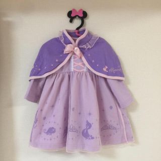 ディズニー(Disney)のちびちび様専用 80 ディズニー しまむら ラプンツェル なりきりワンピース (ワンピース)