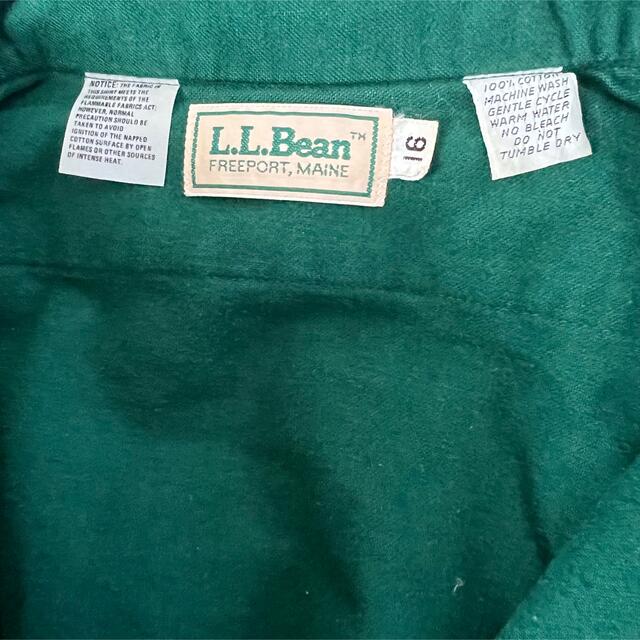 【名作】OLD L.L.Beanシャモアコットンシャツ 16サイズグリーン