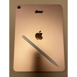 アップル(Apple)のiPad Air4 ローズゴールド（Appleペンシル&フォリオタッチ）(タブレット)