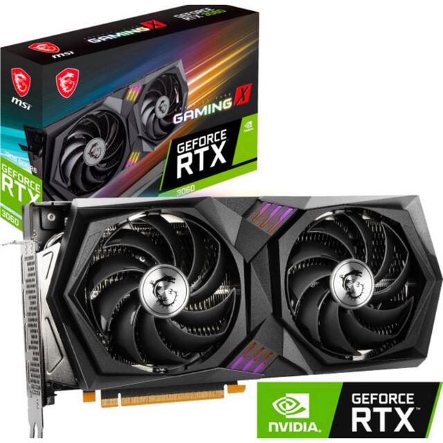 ASUS(エイスース)のGeForce RTX 3060 GAMING X 12G MSI PCI  スマホ/家電/カメラのPC/タブレット(PCパーツ)の商品写真