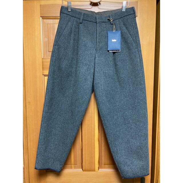 kolor - 【希少】kolor 21AW カシミヤメルトン 2タックパンツの kolor - 【希少】kolor 21AW カシミヤメルトン 2タックパンツの