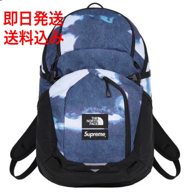 Bleached Denim Print Pocono Backpack ブルー