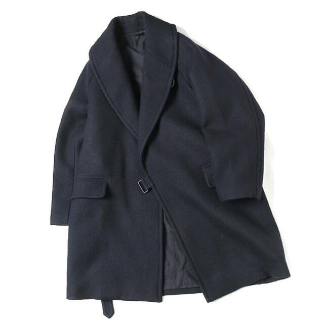 COMOLI(コモリ)の【極美品】18AW COMOLI WOOL SHAWL COLLAR COAT メンズのジャケット/アウター(チェスターコート)の商品写真