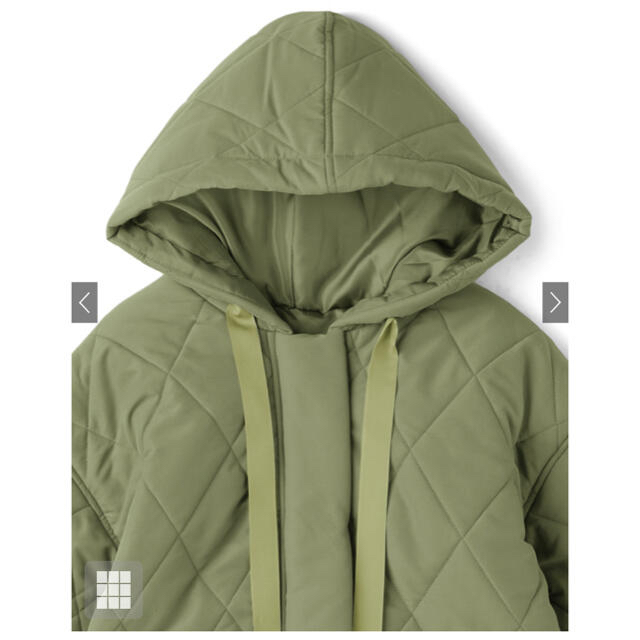 GRL(グレイル)のフード付きキルティングコート レディースのジャケット/アウター(ダウンコート)の商品写真