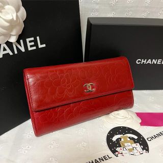 シャネル(CHANEL)の【専用】シャネル 長財布 カメリア フラップウォレット 長財布(財布)