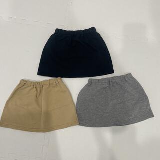 MUJI (無印良品) - 【無印良品】スカート3枚セット 80cm