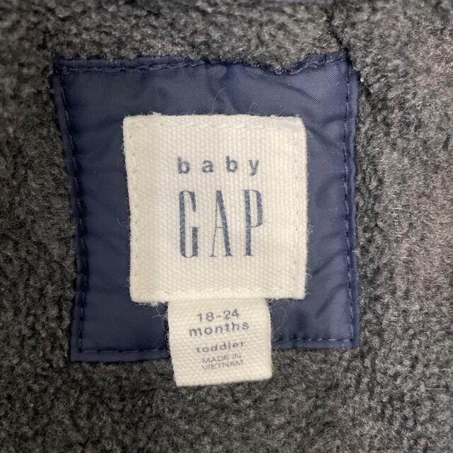 babyGAP(ベビーギャップ)の【baby GAP】裏起毛ブルゾン 紺 90cm キッズ/ベビー/マタニティのキッズ服男の子用(90cm~)(ジャケット/上着)の商品写真