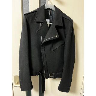 ディオールオム(DIOR HOMME)のDIOR HOMME ディオール オム ウールライダースジャケット(ライダースジャケット)