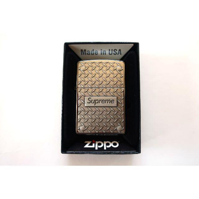 Supreme(シュプリーム)のSupreme Diamond Plate Zippoシュプリームダイアモンド メンズのファッション小物(タバコグッズ)の商品写真