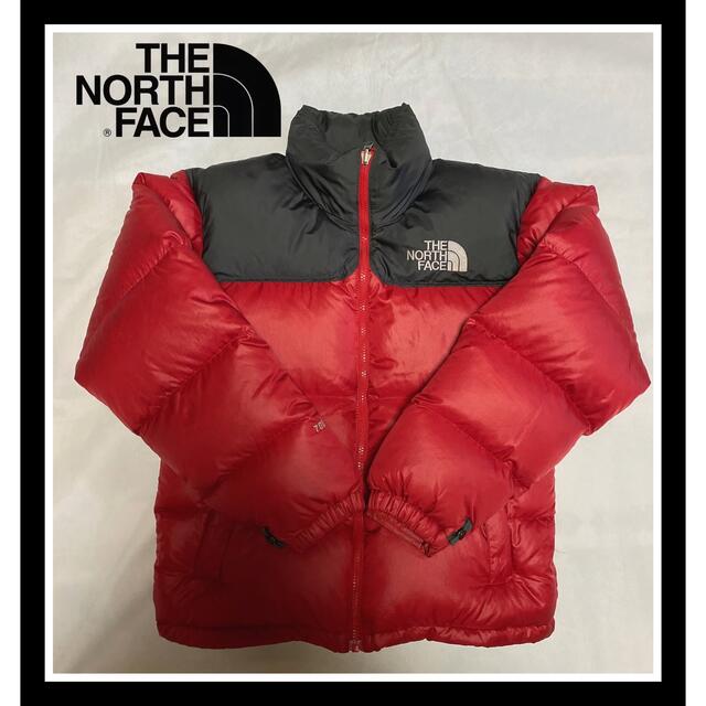 メンズTHE NORTH FACE 700 ノースフェイス ダウン RED BLACK