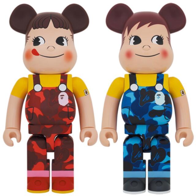華麗 MEDICOM ペコ&ポコ1000%(2体セット) × BAPE BE@RBRICK - TOY