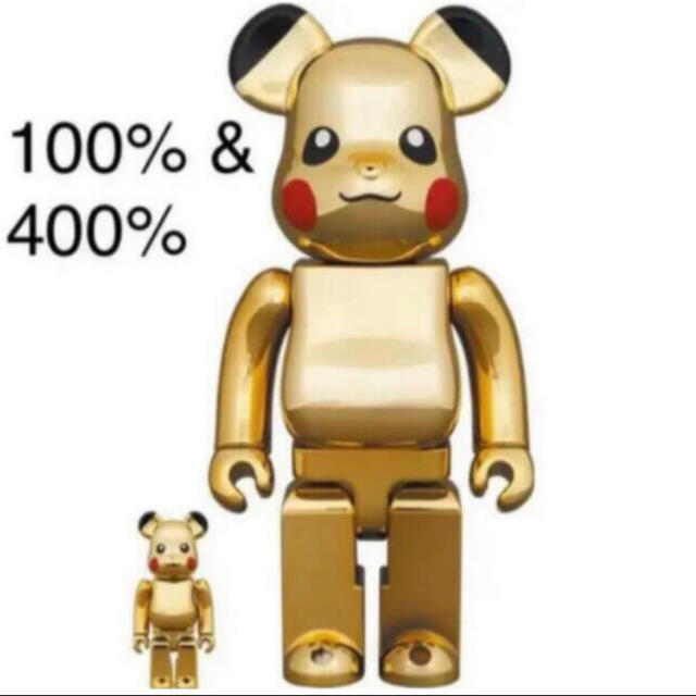 BE@RBRICK ピカチュウGOLD CHROME 100% 400% horizonte.ce.gov.br