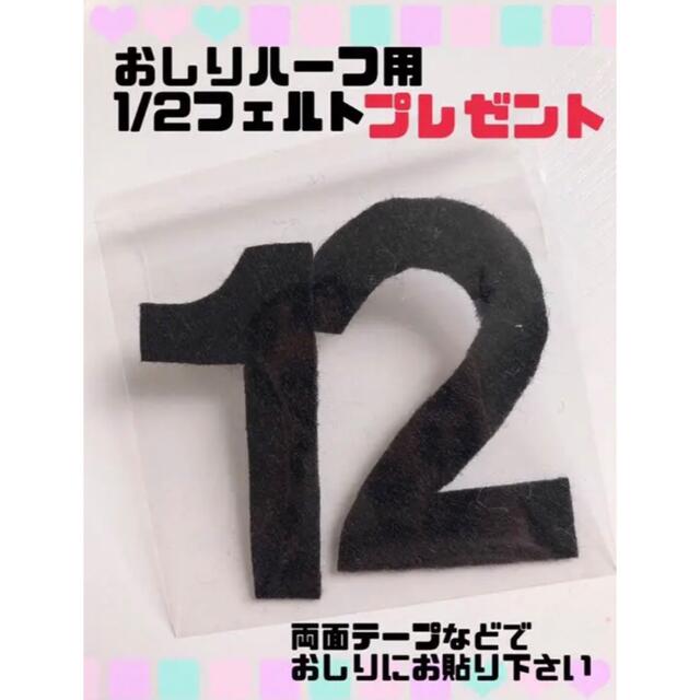 お急ぎ無料♡半年㊗️ハーフバースデー衣装♡リボン♡名入れ無料 キッズ/ベビー/マタニティのメモリアル/セレモニー用品(その他)の商品写真