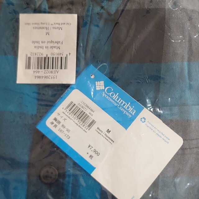 Columbia(コロンビア)のColumbia(コロンビア) シャツ size-M　長袖 アウトドア タグ付き メンズのトップス(シャツ)の商品写真
