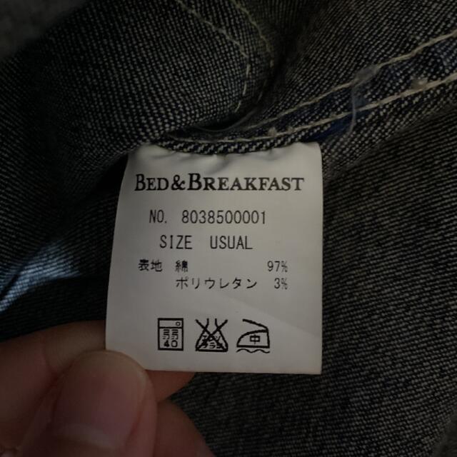 BED&BREAKFAST(ベッドアンドブレックファスト)のデニムジャケット　Gジャン レディースのジャケット/アウター(Gジャン/デニムジャケット)の商品写真