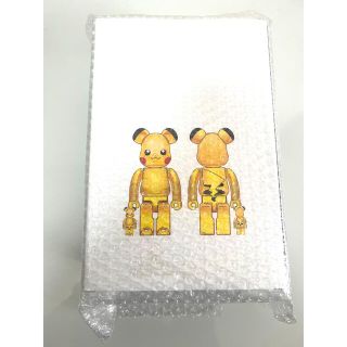 メディコムトイ(MEDICOM TOY)のBE@RBRICK ピカチュウ GOLD CHROME 100% 400% (ゲームキャラクター)