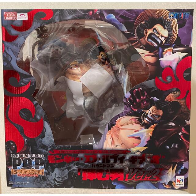 MegaHouse(メガハウス)のワンピース POP “SA-MAXIMUM” ギア4 ルフィ 弾む男 Ver.2 ハンドメイドのおもちゃ(フィギュア)の商品写真