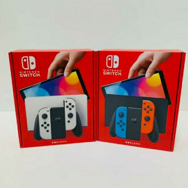 ホワイト&ネオンカラー2個セット　Nintendo Switch有機EL 新品