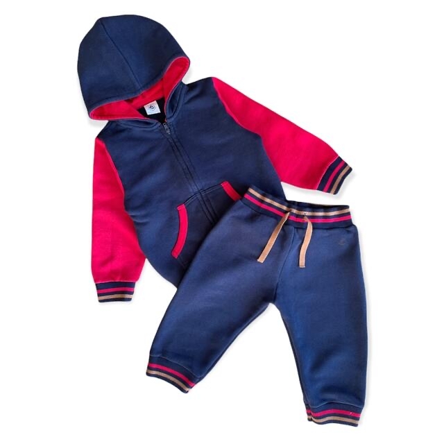 PETIT BATEAU(プチバトー)のPETIT BATEAU  スウェット　セットアップ　男の子　24m 86cm キッズ/ベビー/マタニティのキッズ服男の子用(90cm~)(その他)の商品写真