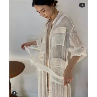 エディットフォールル(EDIT.FOR LULU)のnnniccco様25日まで🙇‍♀️ Rito Linen dress 36(カーディガン)