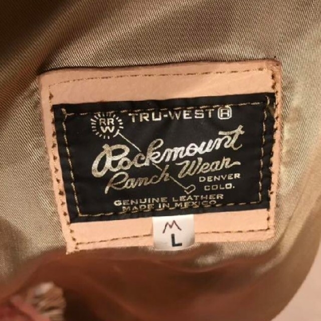 革製ウェスタンジャケット キッズLサイズ キッズ/ベビー/マタニティのキッズ服男の子用(90cm~)(ジャケット/上着)の商品写真