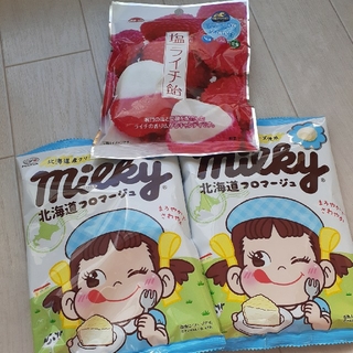 不二家ミルキー　北海道フロマージュと塩ライチ飴(菓子/デザート)