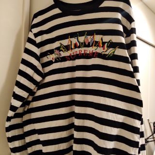 シュプリーム ボーダー メンズのTシャツ・カットソー(長袖)の通販 100